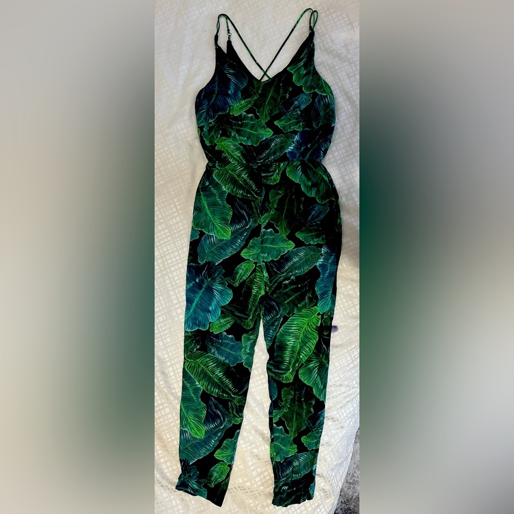 Topshop Floral Jumpsuit